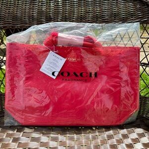Coach Red Tote Bag